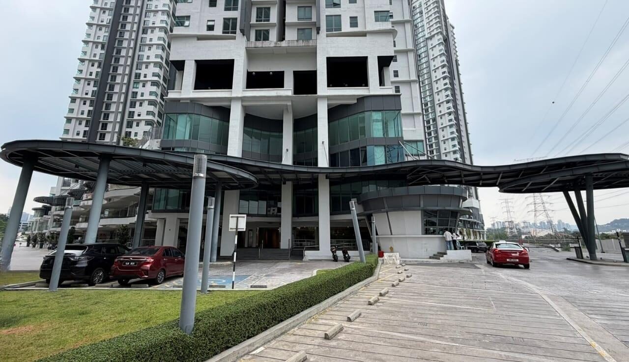 Entrance statement and security guard house, before upgrading