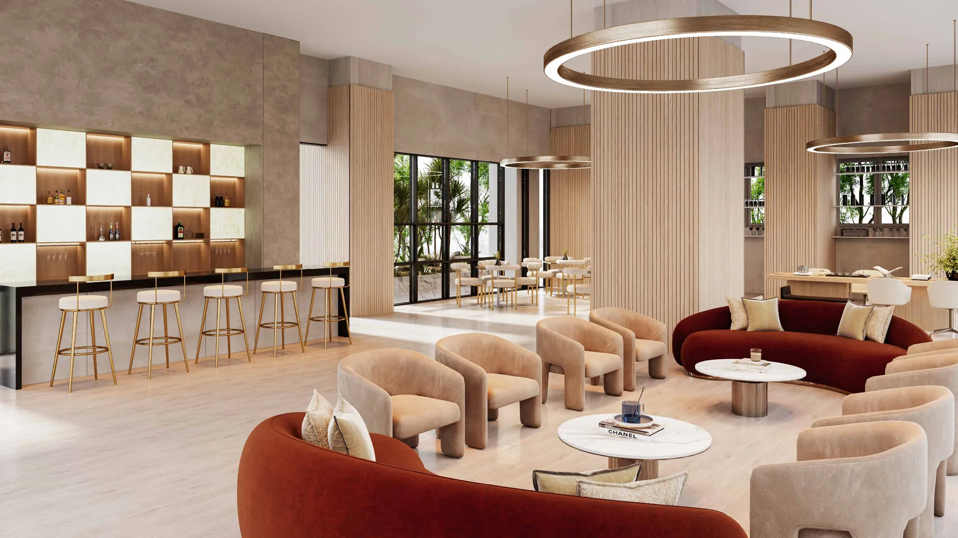 Residents' lounge and bar